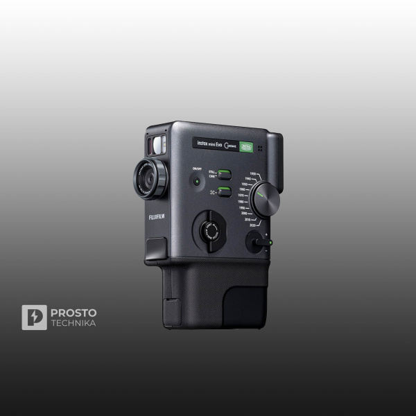 Гибридная камера мгновенной печати Fujifilm Instax Mini Evo Cinema Black